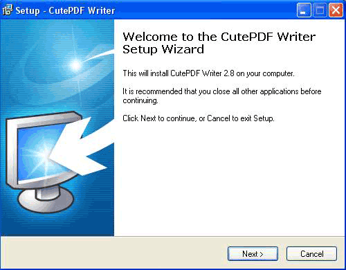 installation cutepdf