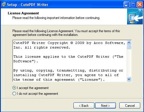 installation cutepdf
