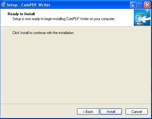 installation cutepdf