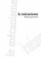 couverture du livre Le mécanisme crit par Provenzano Domenico
