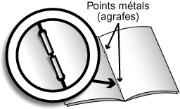 schéma brochure ouverte deux points métal