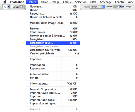 enregistrer sous