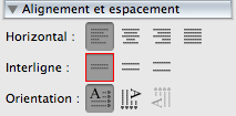 interligne dans word