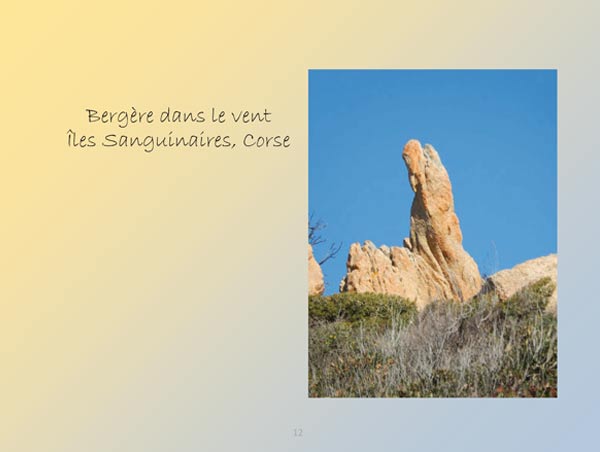 photo Bergère dans le vent, îles sanguinaires, Corse